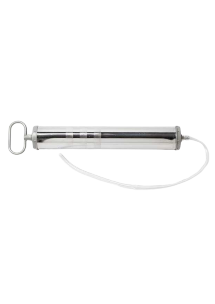 D15 - SERINGUE ACIER HUILE 1000mL - FLEXIBLE 100mm