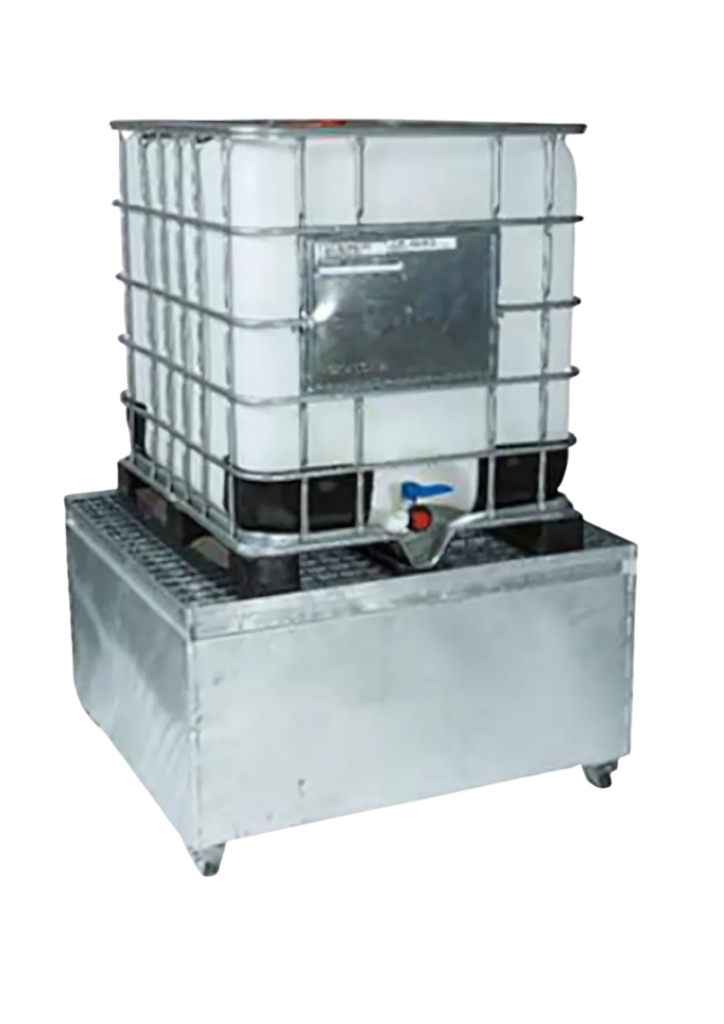 D6 - BAC DE RETENTION POUR CONTAINER (IBC) ACIER GALVANISÉ