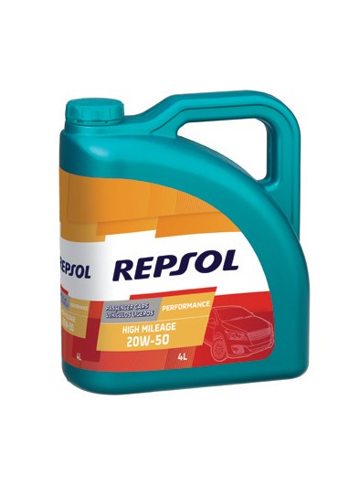 REPSOL PERFORMANCE HIGH MILEAGE 20W-50